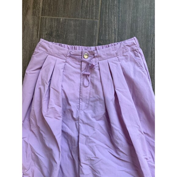 Forever 21 New Large lilac parachute pants with pockets, size Medium - Picture 3 of 6